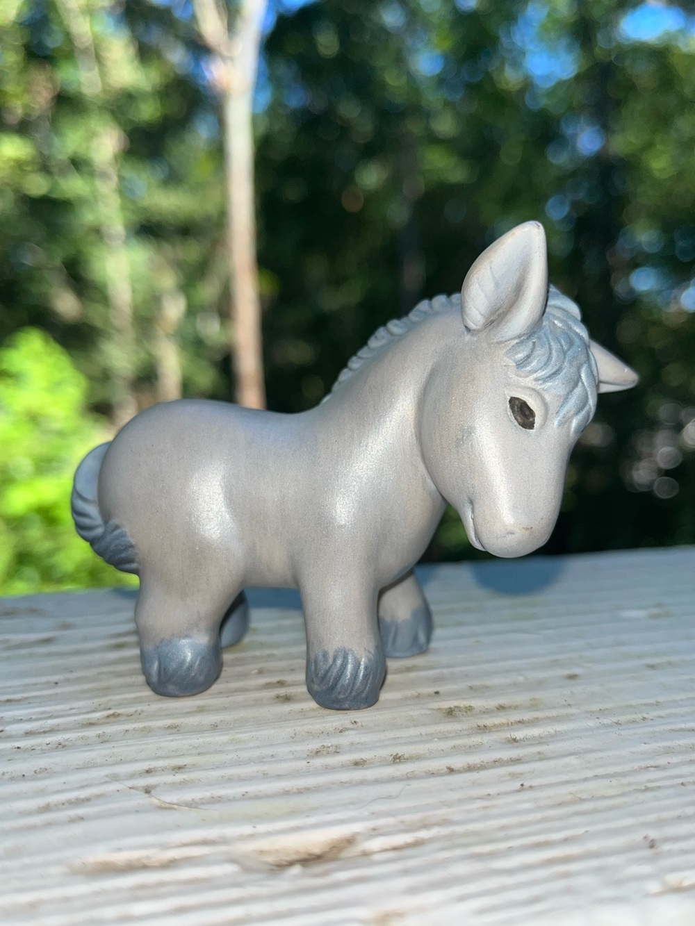 Vintage Avon Heavenly Blessings Donkey Nativity Christmas Collection Figure 1986